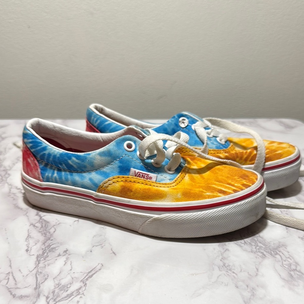 Vans Kids Tie-Dye Sneakers - Blue, Yellow, Red